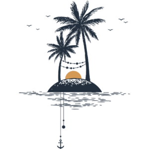 Island with Palms T-Shirt
