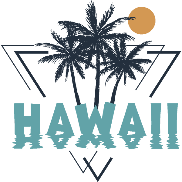Hawaii Palm Trees Retro T-Shirt - Fweaky.com