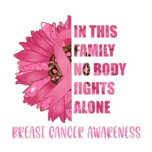 HOPE Ribbon Breast Cancer Awareness Sunflower