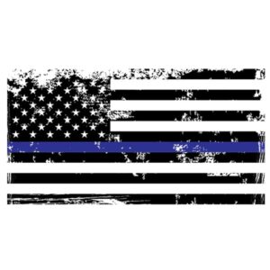 Blue Lives Matter Distressed Flag