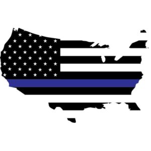Blue Lives Matter USAS Flag