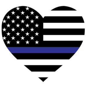 Blue Lives Matter Heart T Shirt