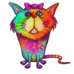 Rainbow Cat Illustrated T-Shirts