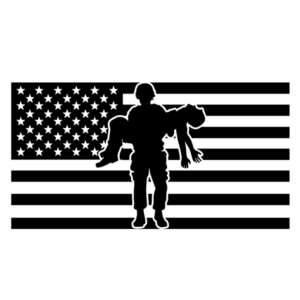 USA Military Honor Deceased Soldier Black Flag