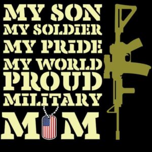 Proud Military MOM USA T-Shirt