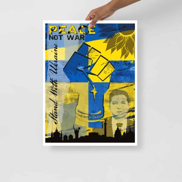 Stop the war on Ukraine Poster.