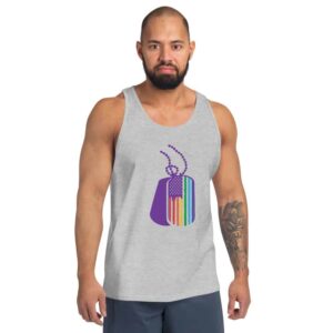 LGBTQ Gay Rainbow DOGTAG Unisex Tank Top