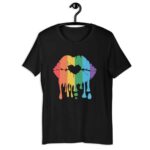 LGBTQ Gay Rainbow Lips Dripping
