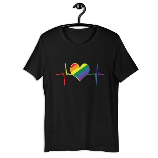 LGBTQ Heart Beat Gay T-Shirt