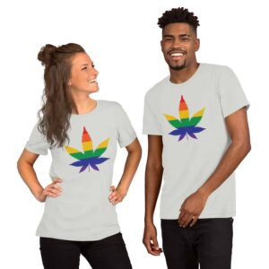 LGBTQ Gay Rainbow CANNABIS T-Shirt