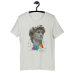 LGBTQ Gay Abstract Illustration of David by Michelangelo Short-sleeve unisex t-shirt