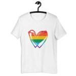 LGBTQ Gay Rainbow Heart T-Shirt