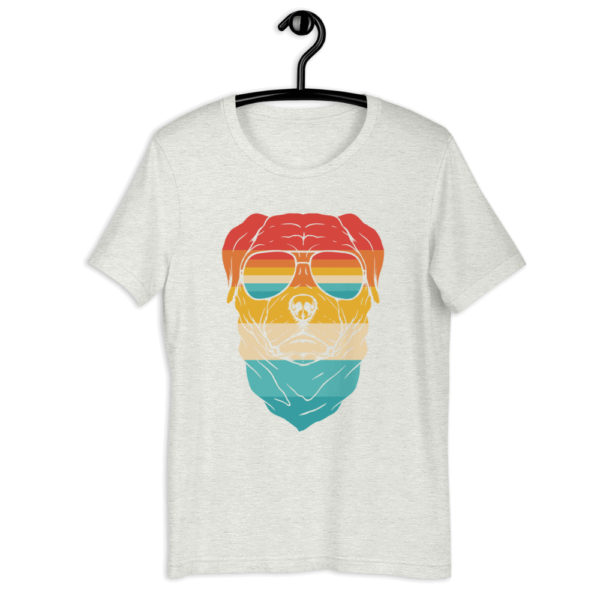 Dog with Sunglasses Retro Illustration T-Shirt