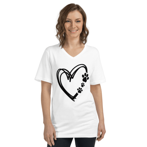 Heart with a Dog Paw Print T-Shirt